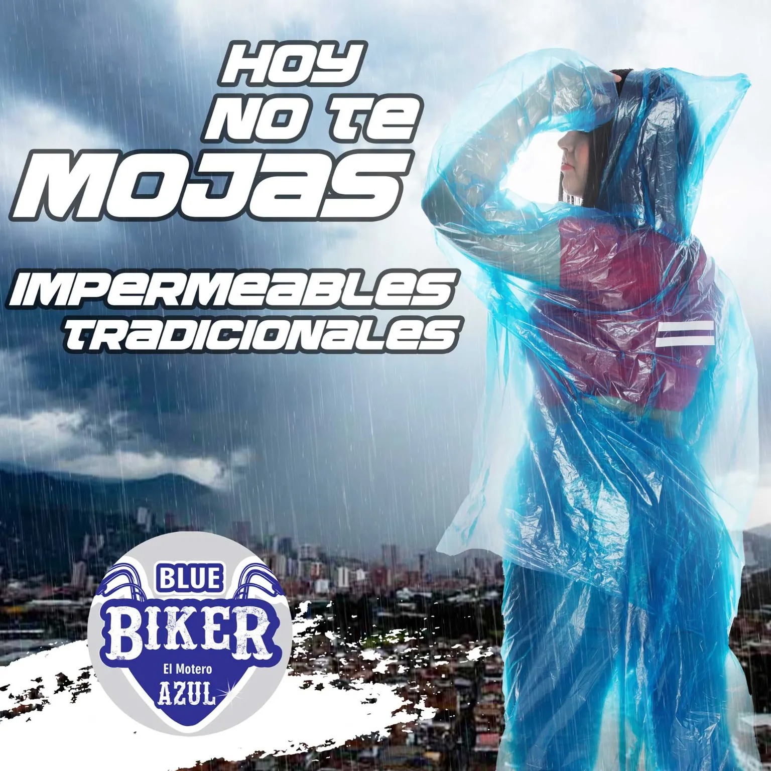 Miniatura 3 de Impermeable Metalizado Moto Protección P